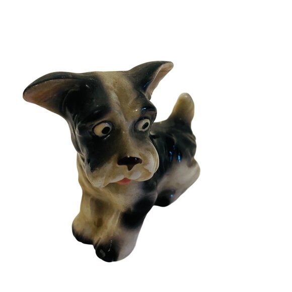 Vintage Ceramic Puppy Dog Figurine Made In Japan - Picture 1 of 7
